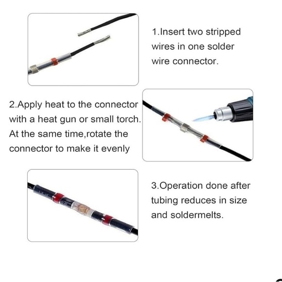 800pcs Solder Seal Wire Connectors Heat Shrink Insulated Electrical Wire - Picture 6 of 7